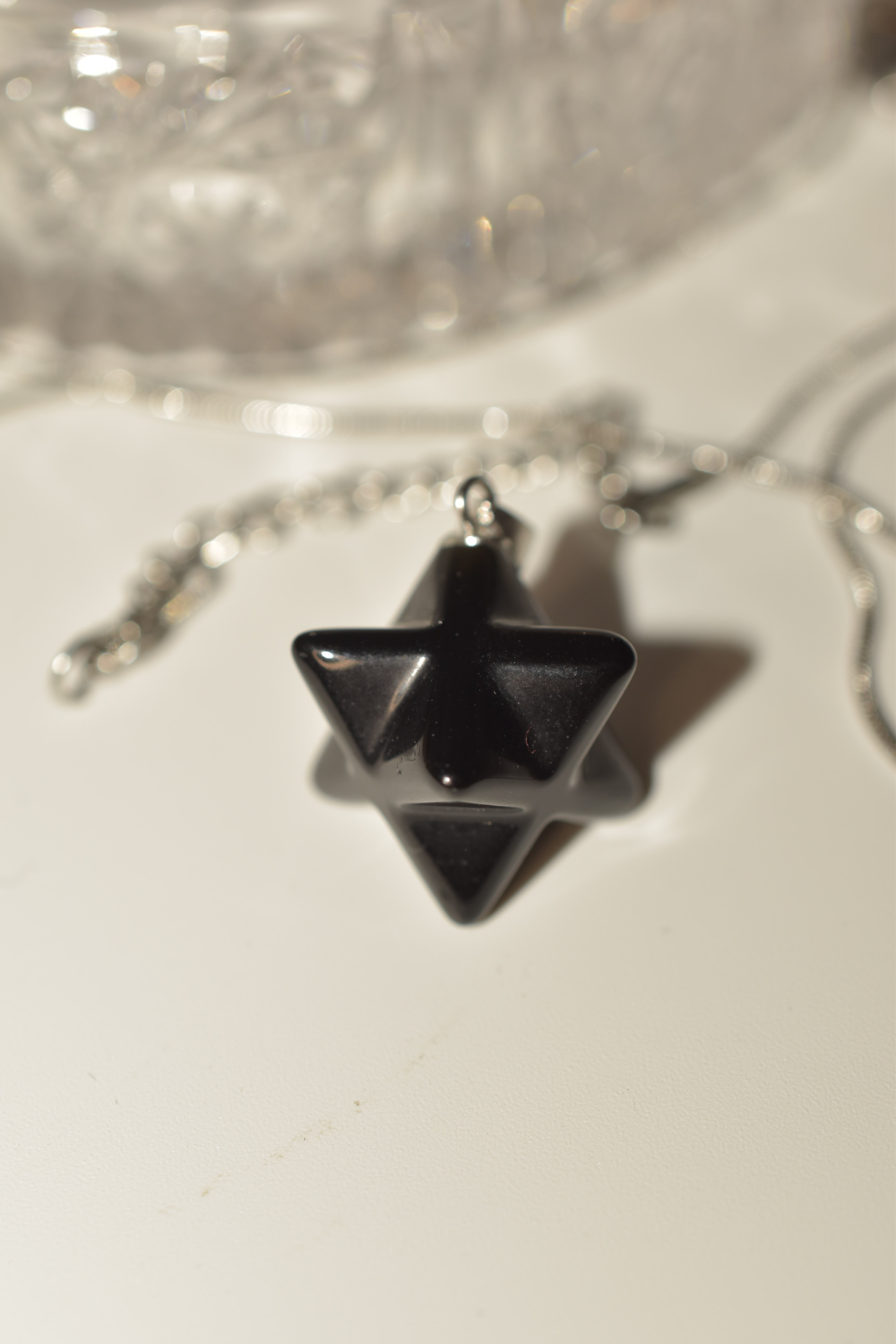 Ciondolo “Merkaba” in Onice nero