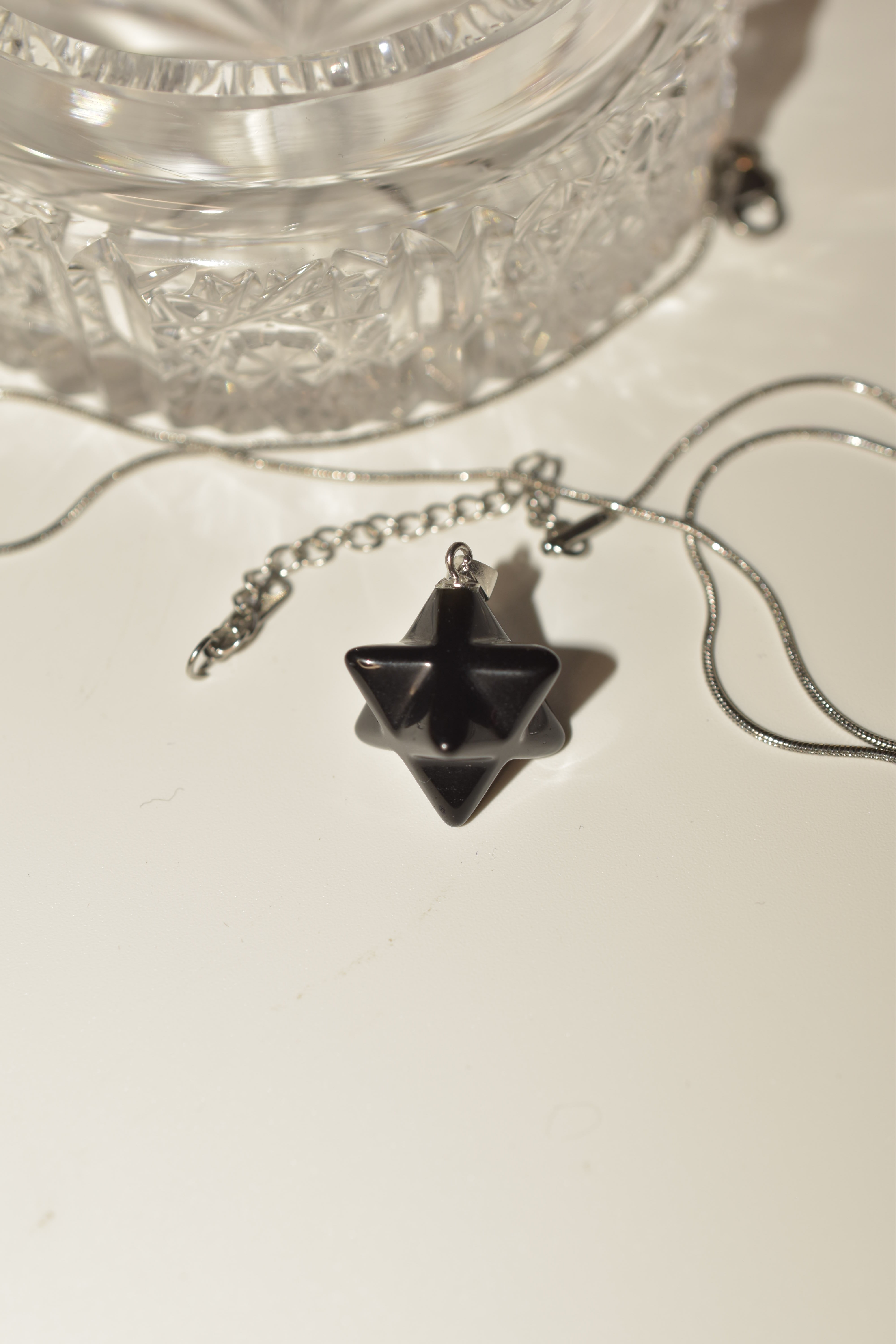 Ciondolo “Merkaba” in Onice nero