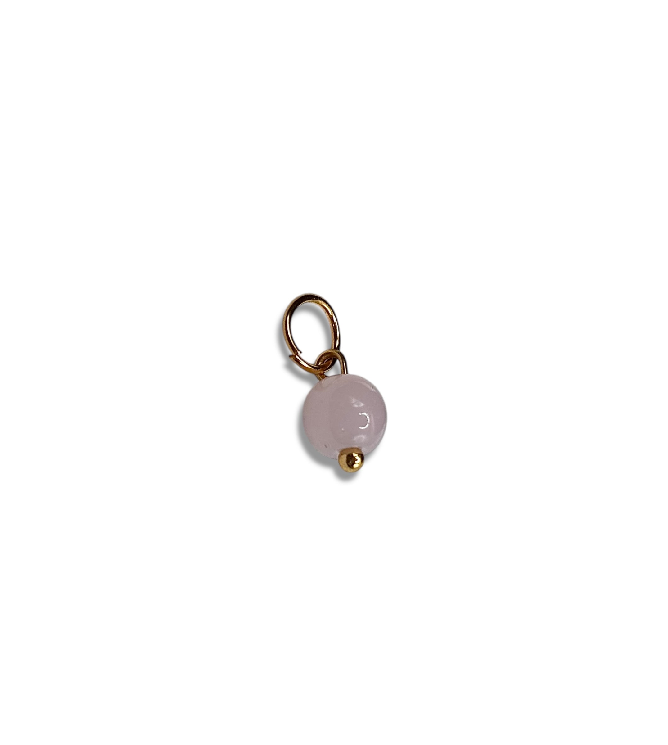 Charm in Quarzo rosa