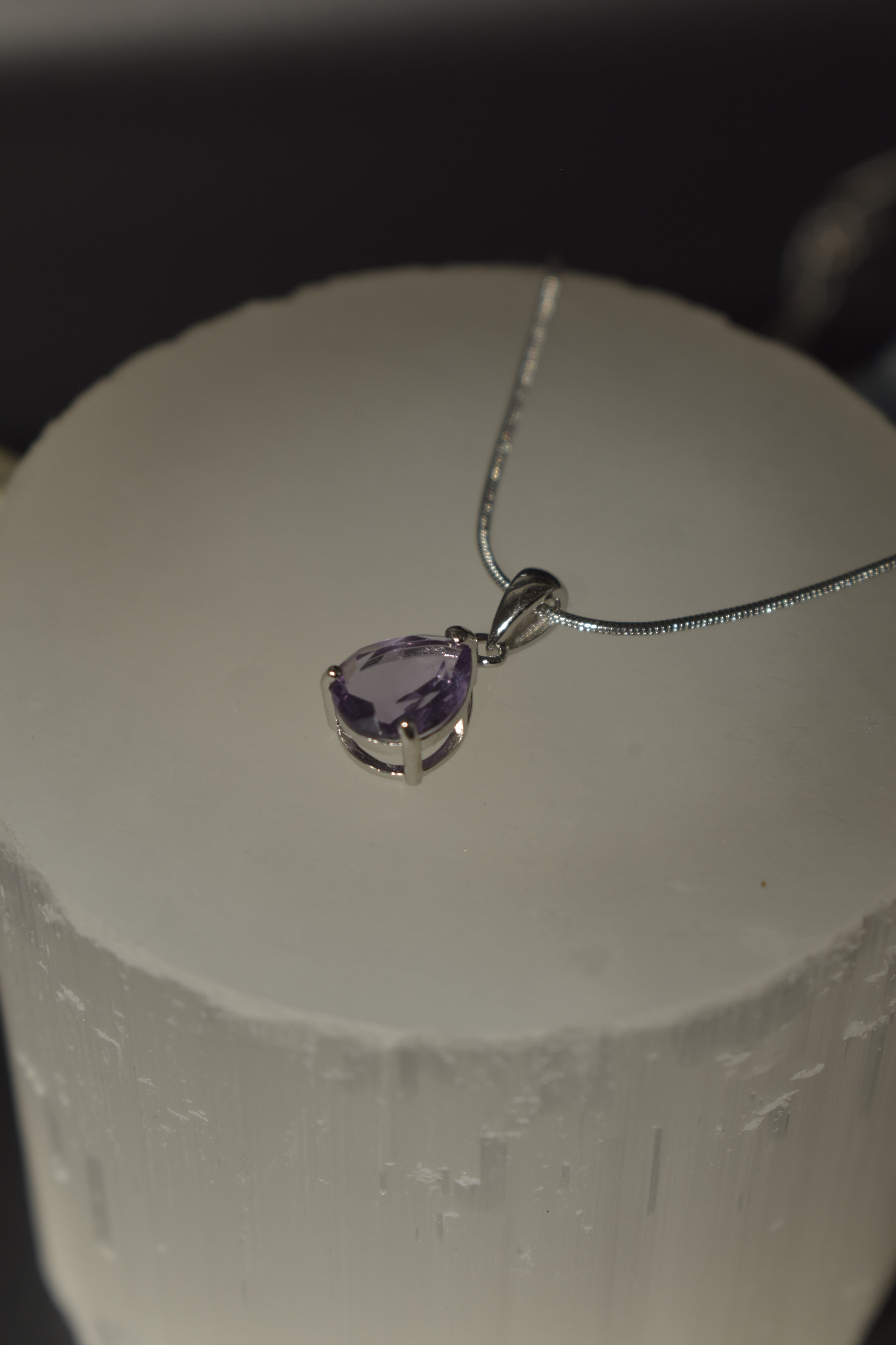 Ciondolo in Ametista e argento 925