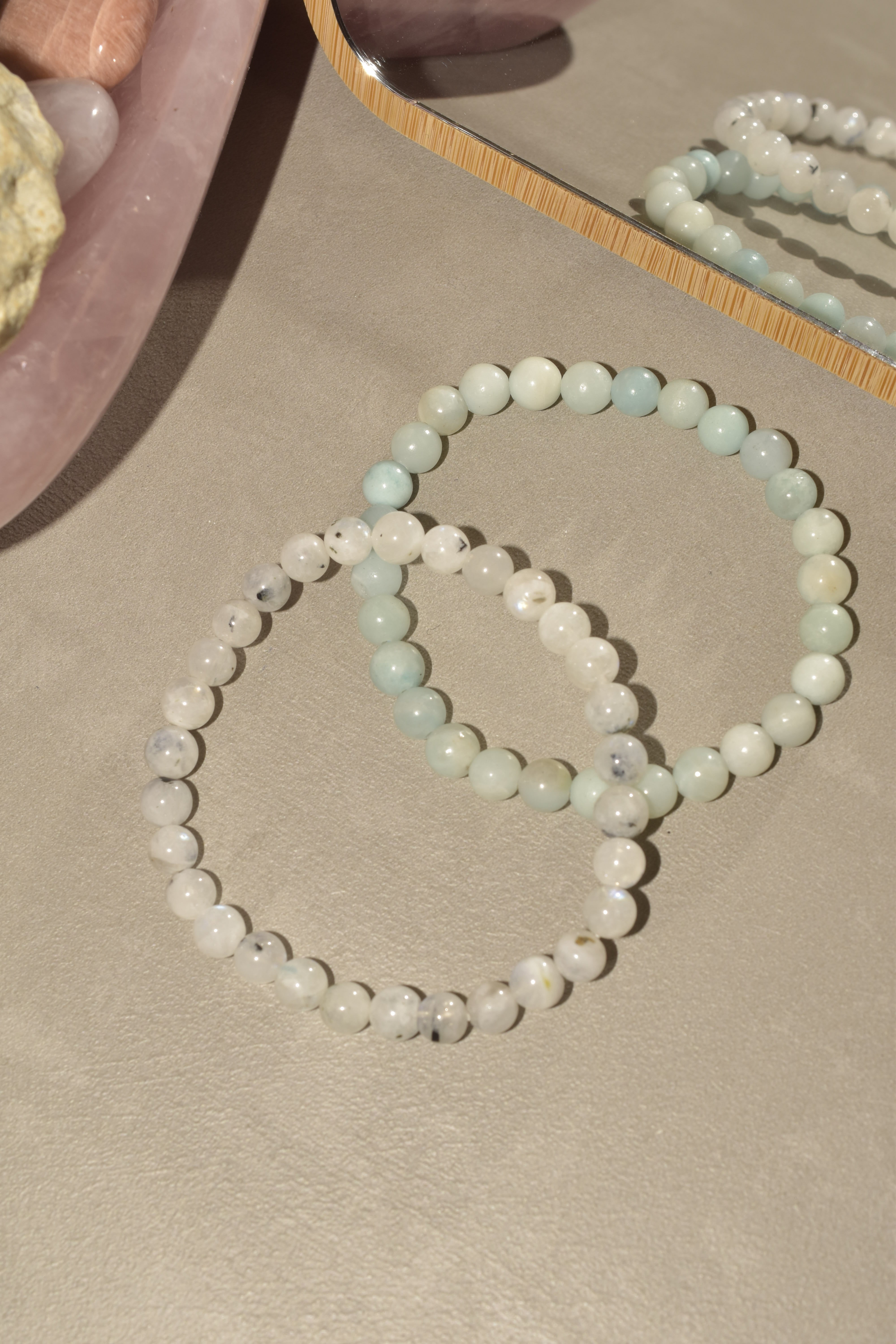 Bracciali combo Acquamarina e Pietra di Luna