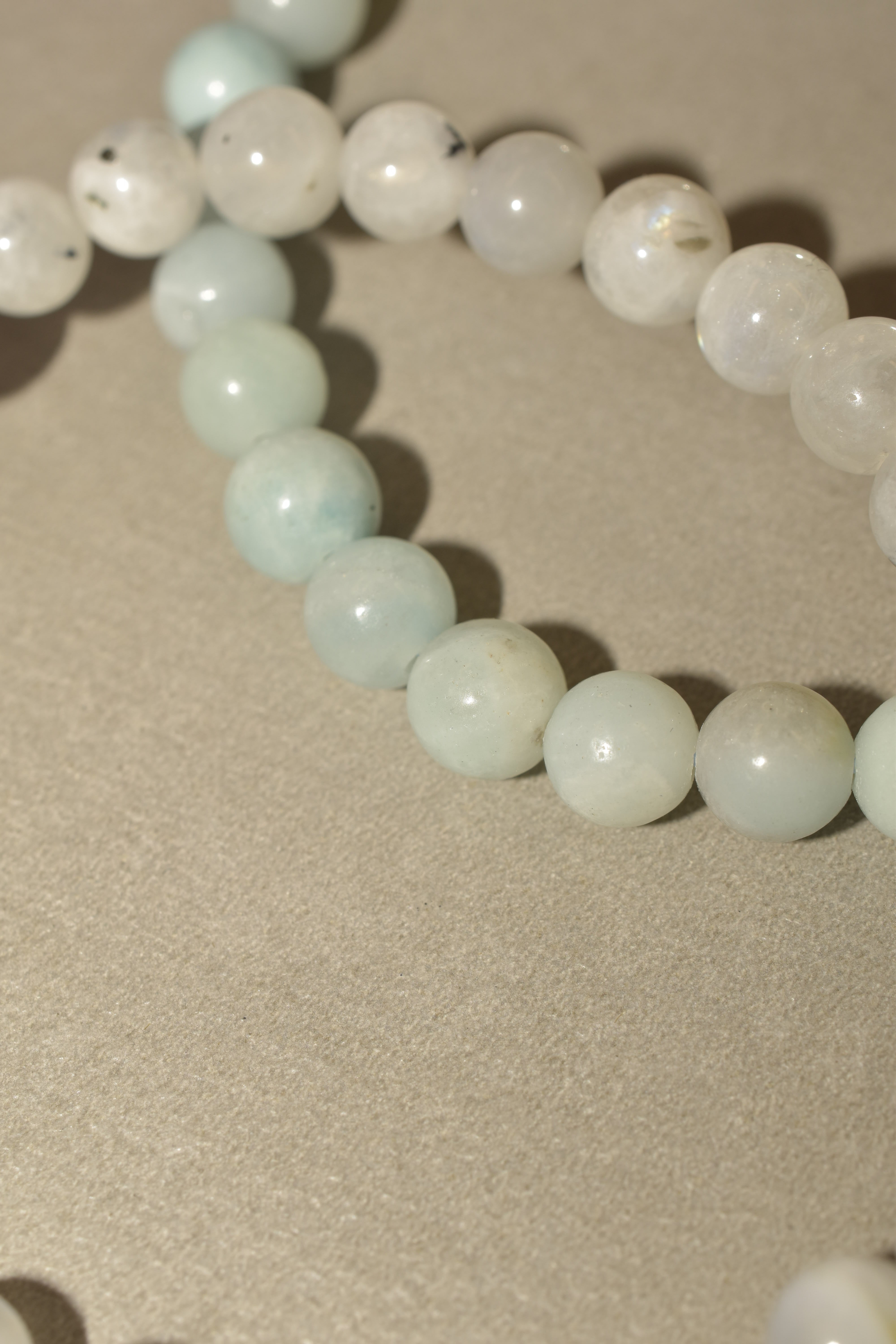 Bracciali combo Acquamarina e Pietra di Luna