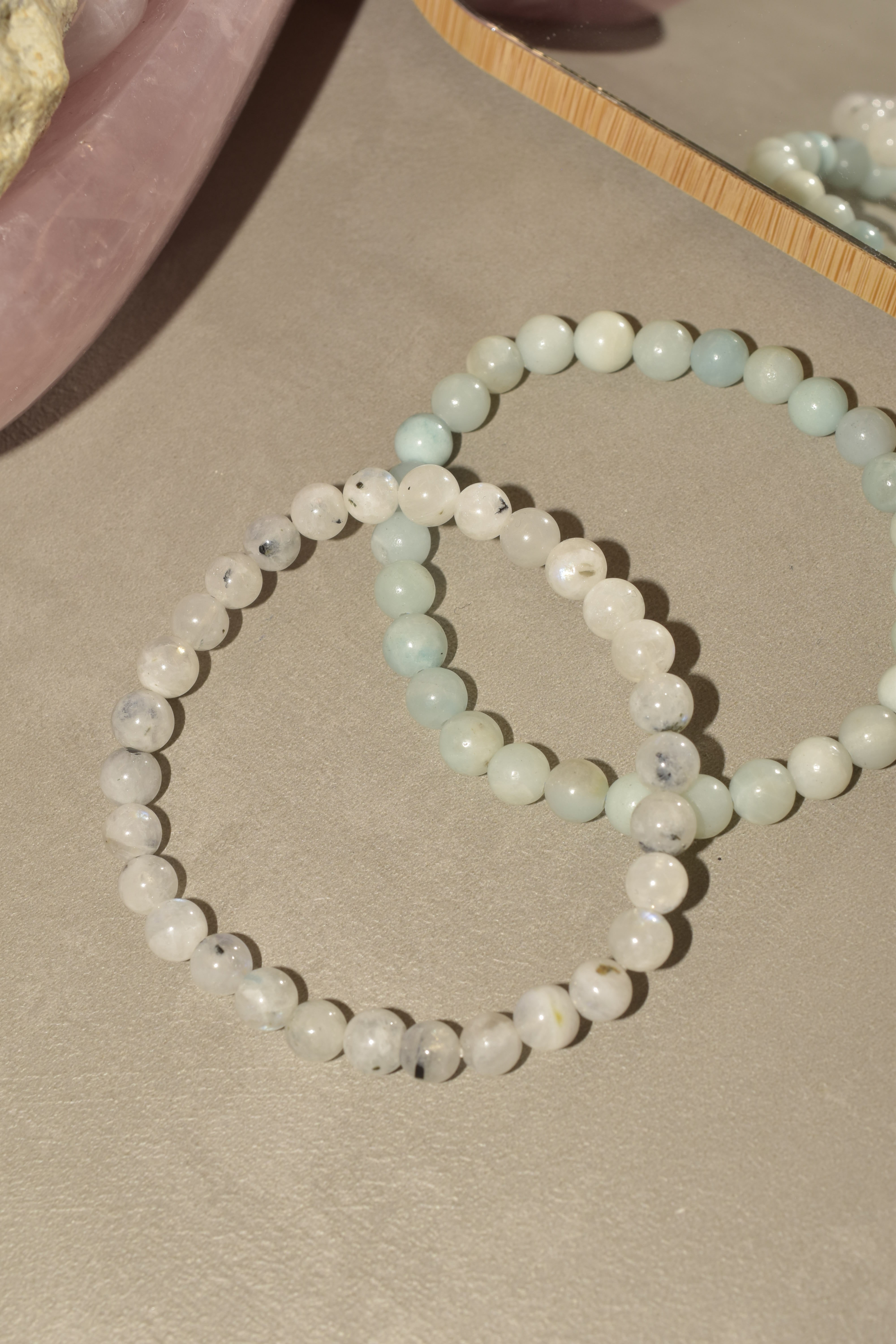 Bracciali combo Acquamarina e Pietra di Luna