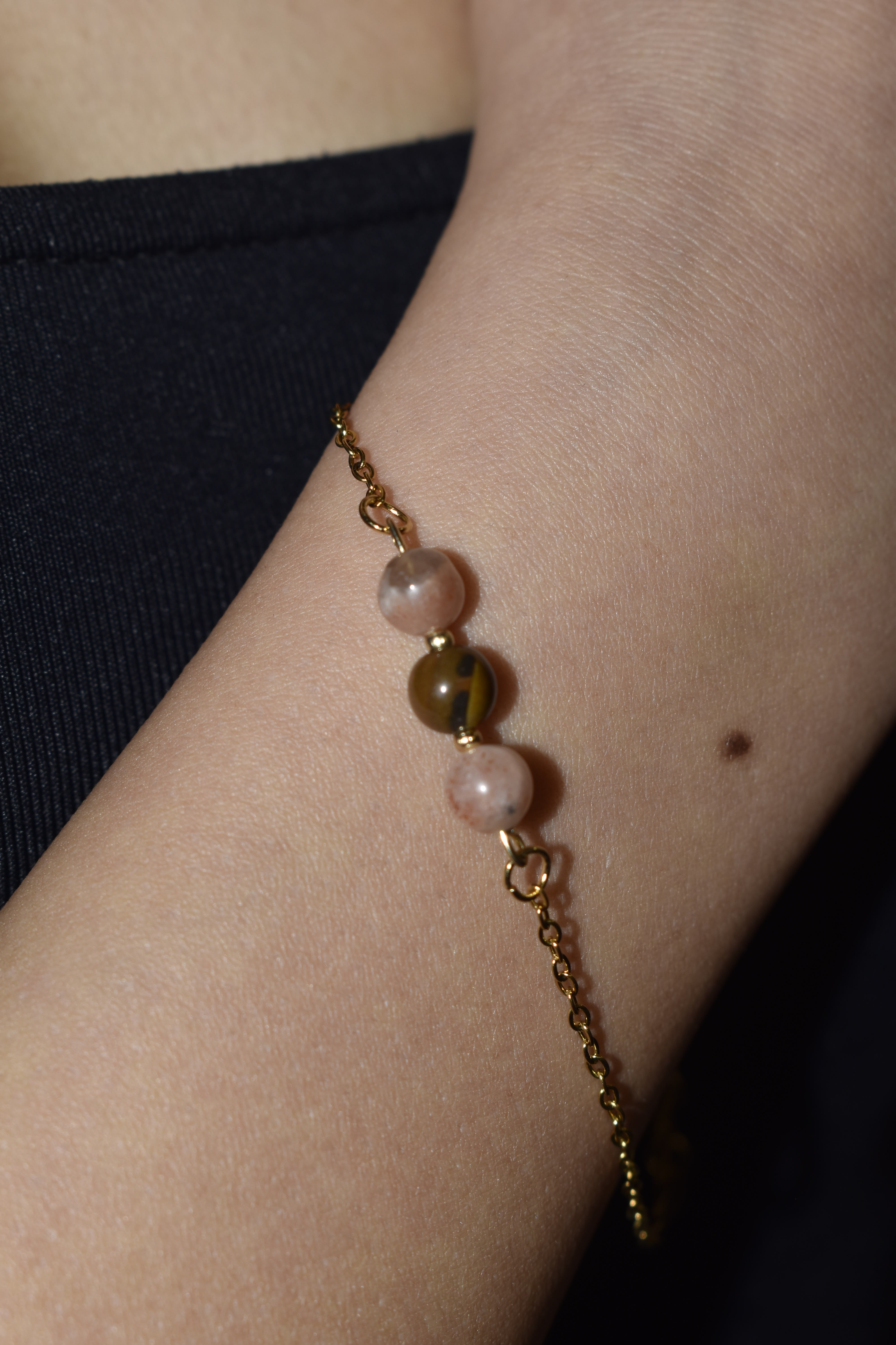 Bracciale Sunny in Pietra del sole e Occhio di Tigre