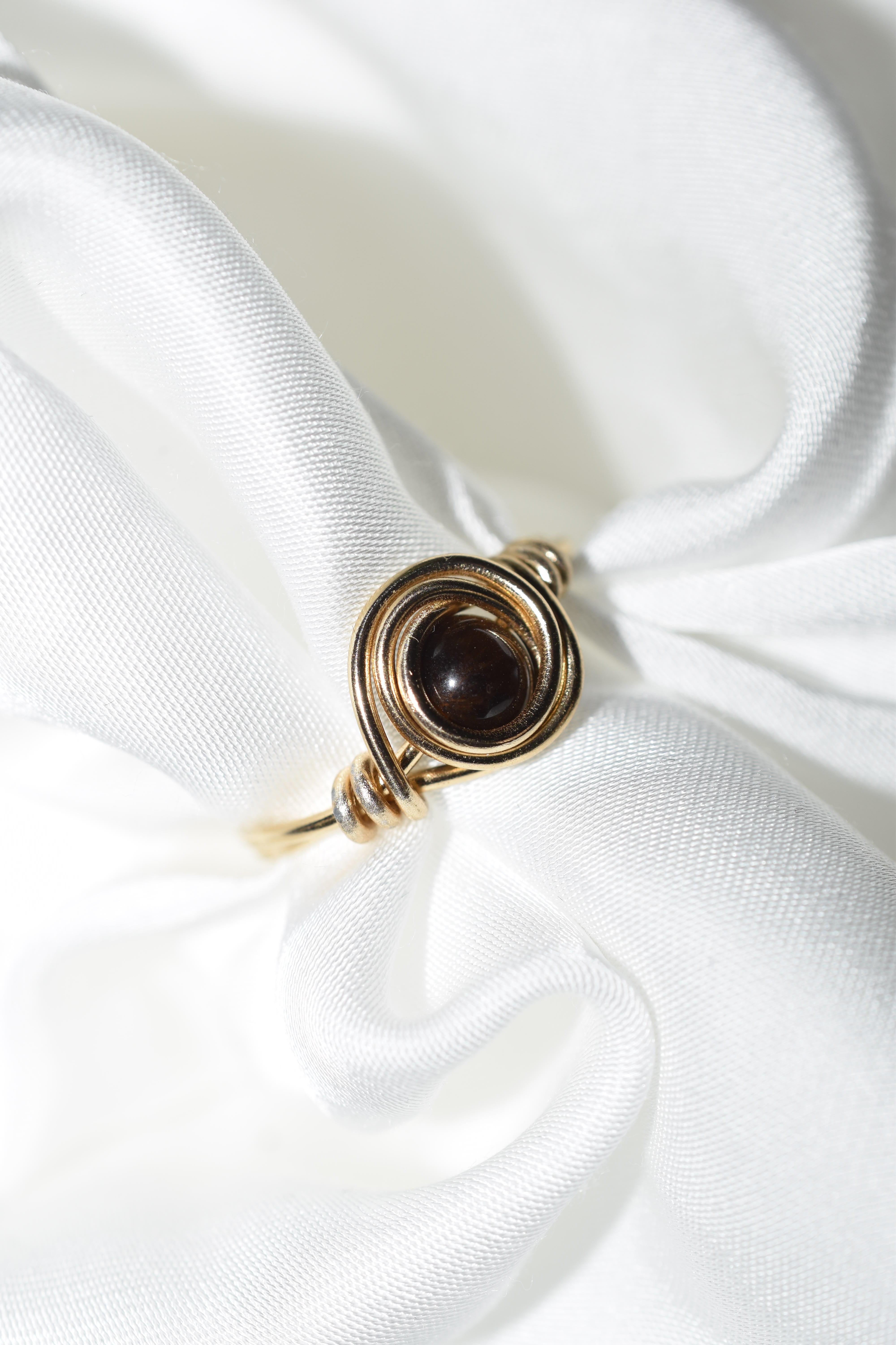Anello Xander in Occhio di Tigre