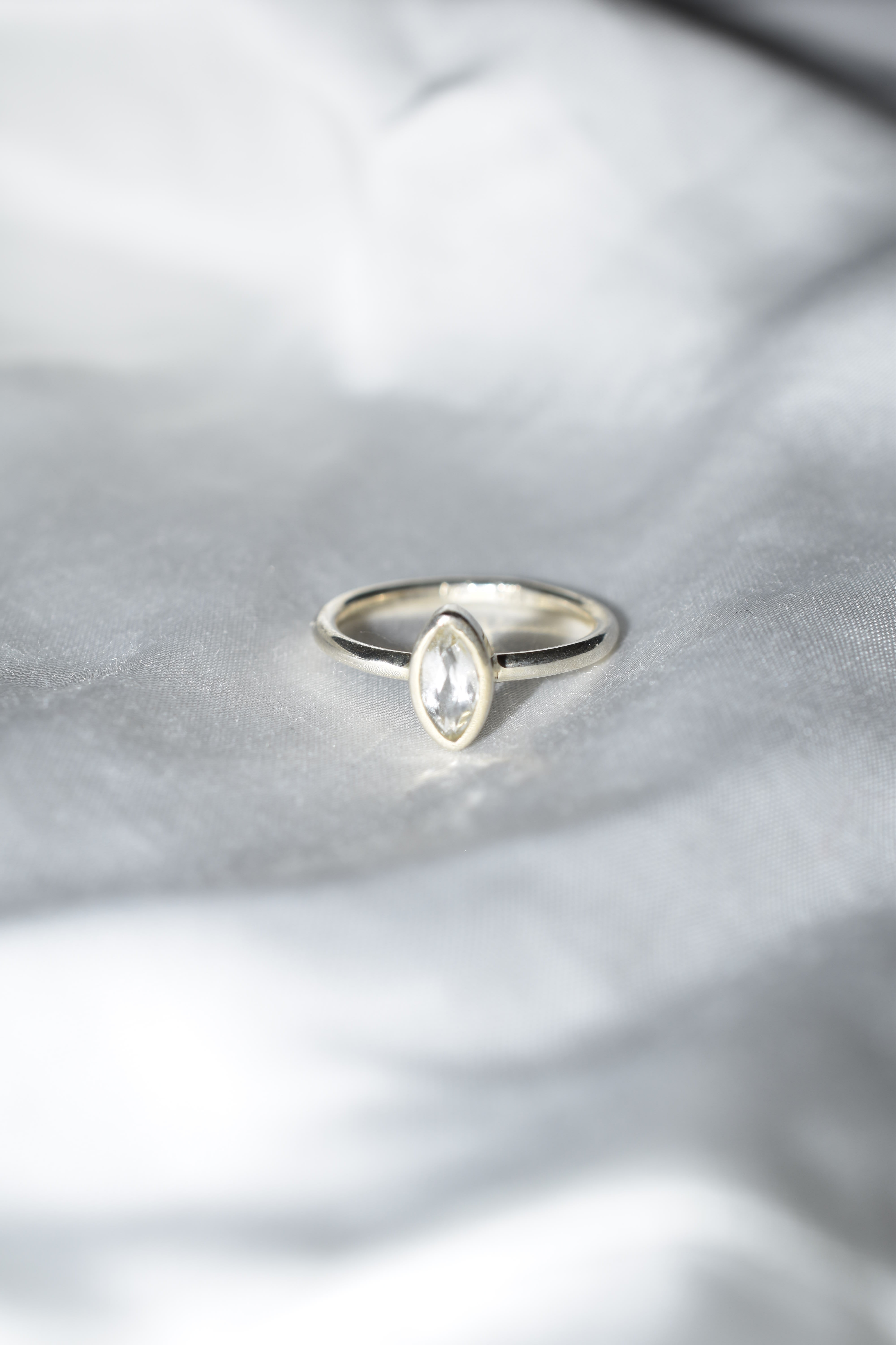 Anello in argento 925 con Quarzo Ialino
