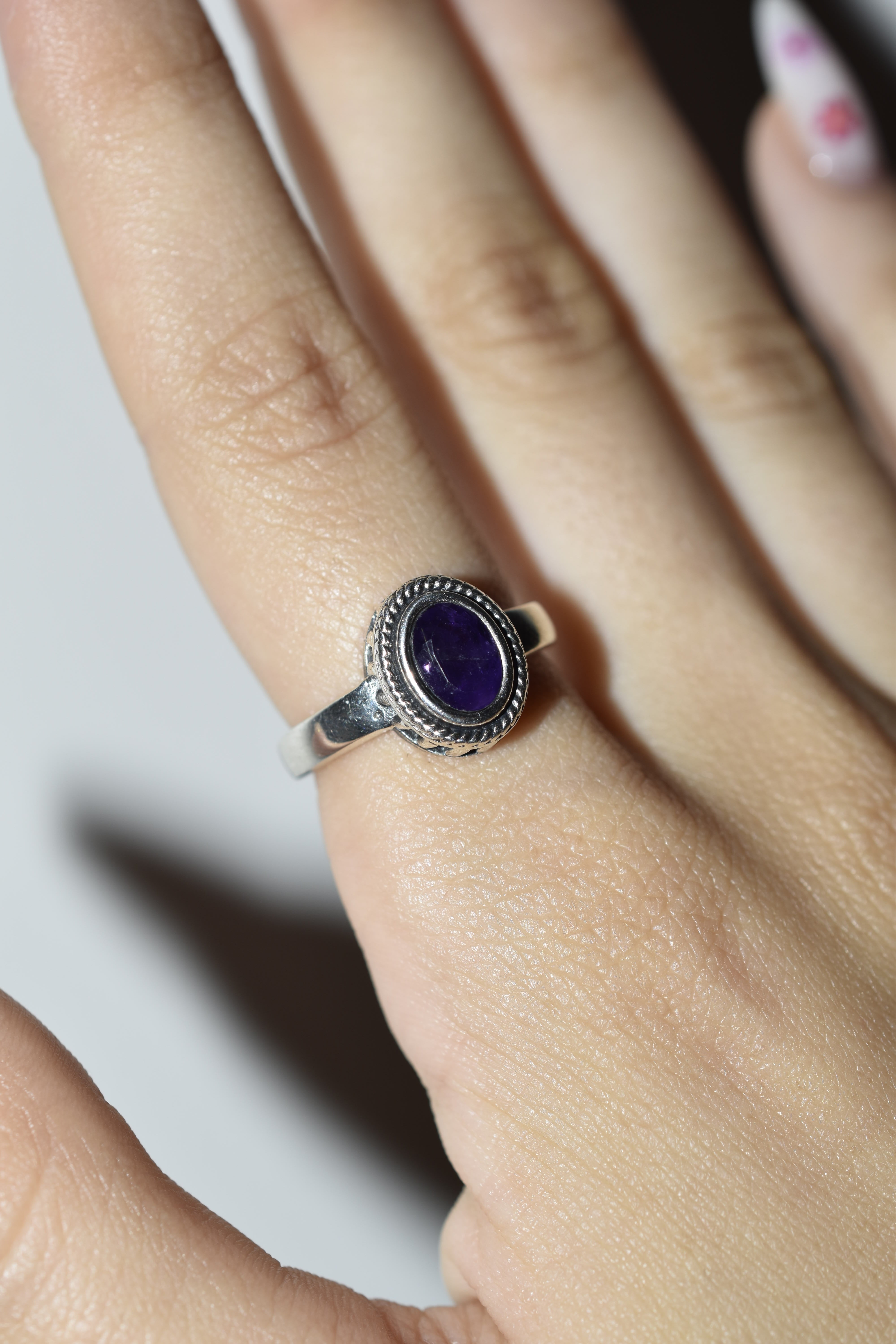 Anello in argento 925 con Ametista
