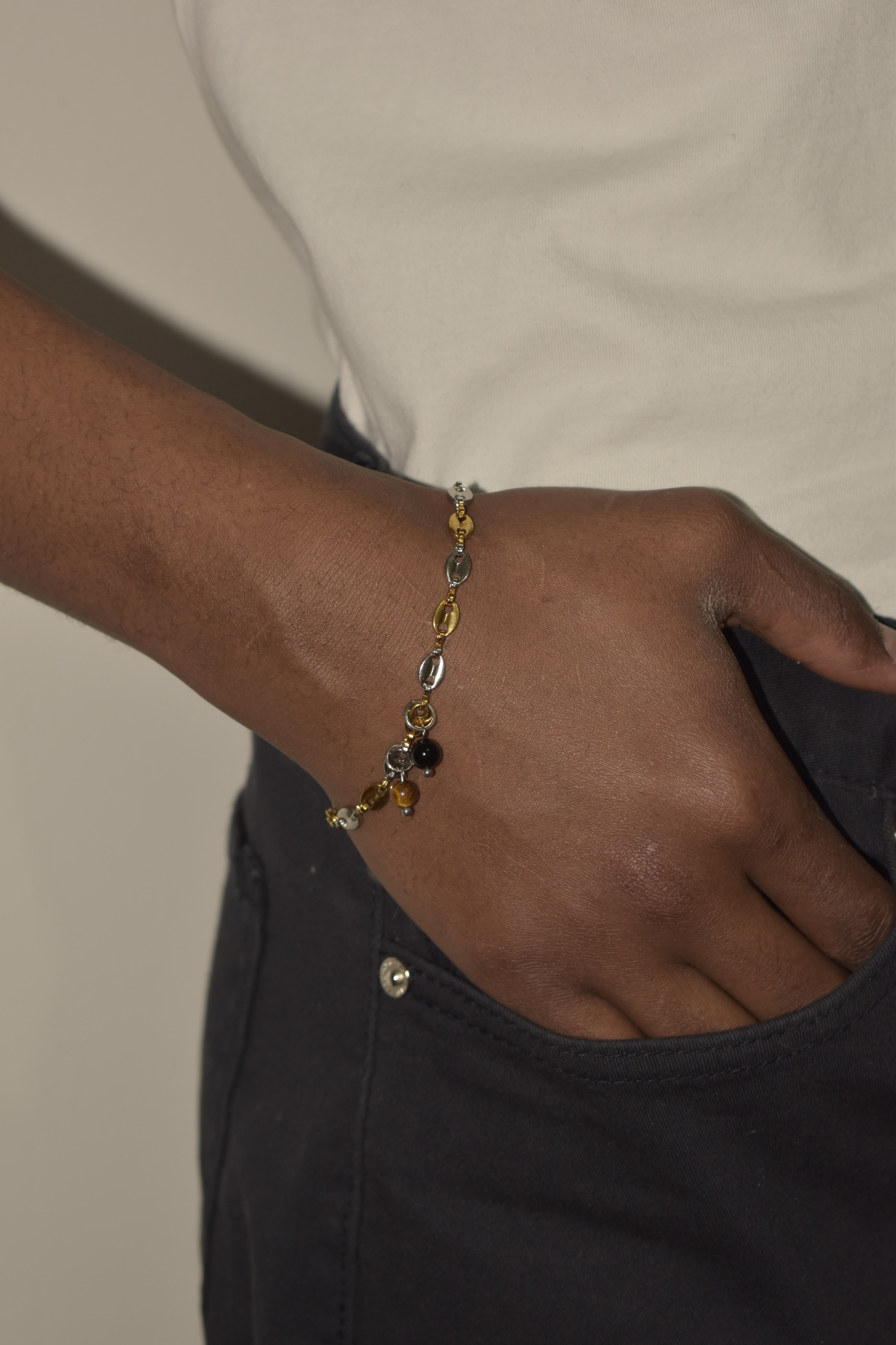 Bracciale da uomo con Onice