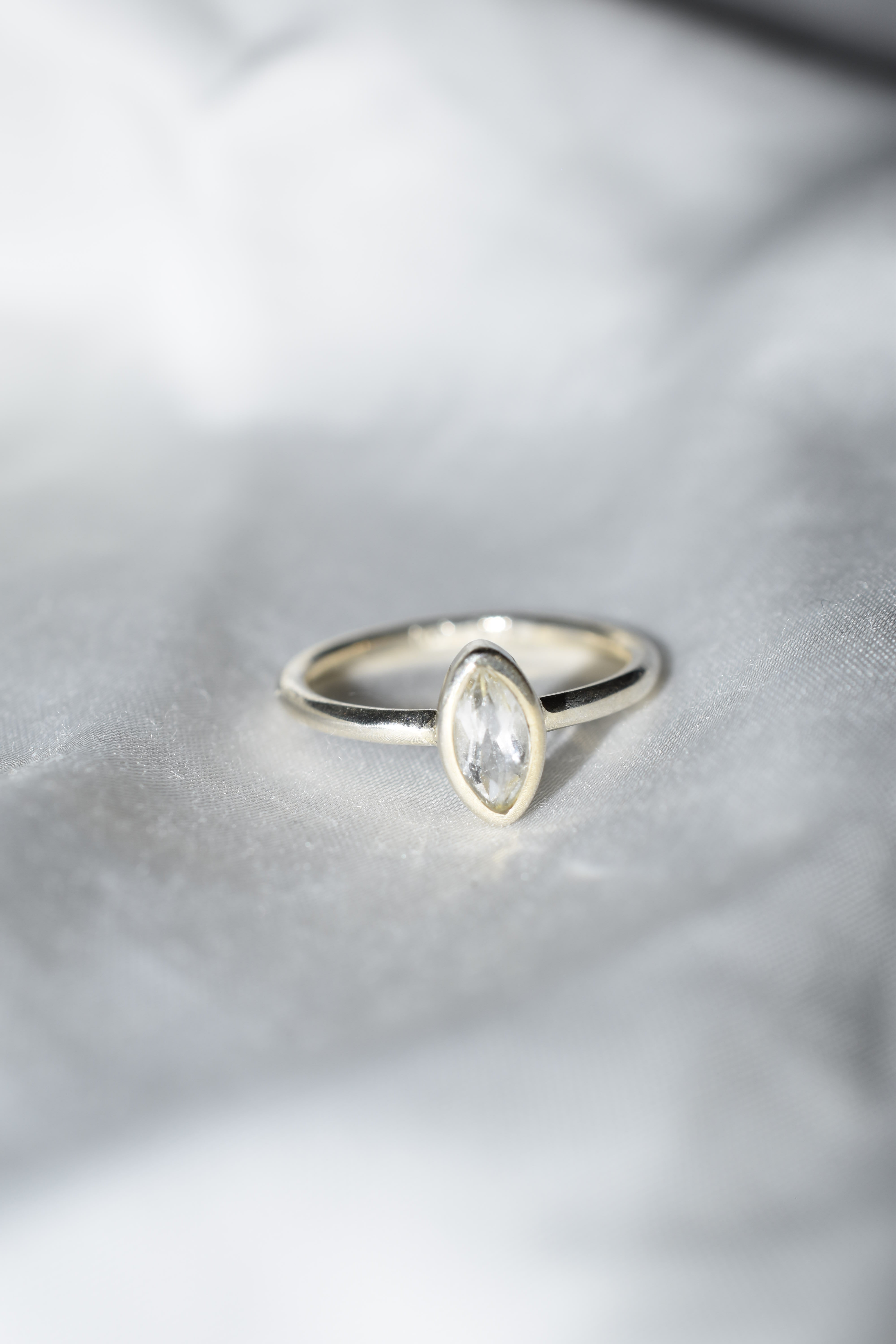 Anello in argento 925 con Quarzo Ialino