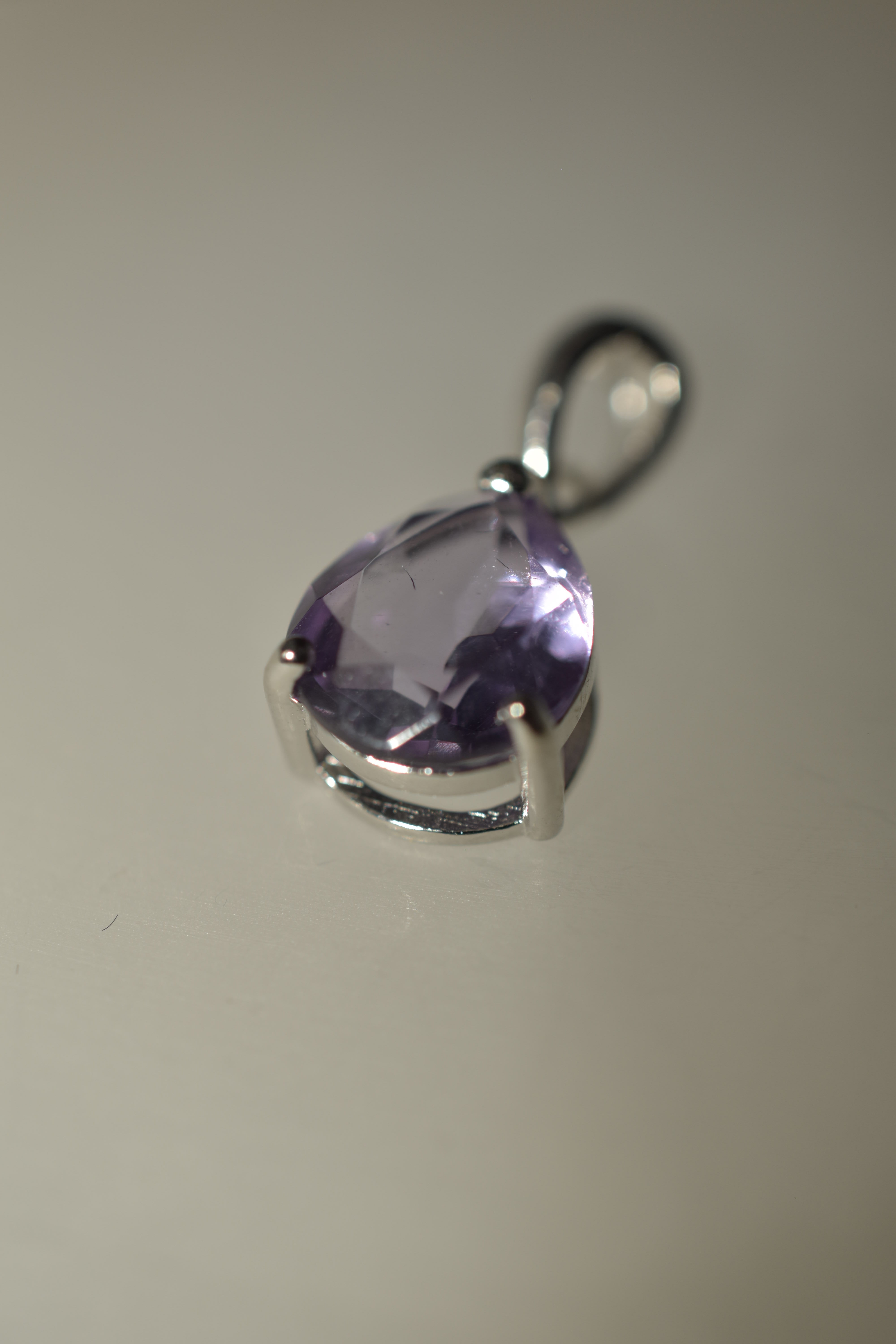 Ciondolo in Ametista e argento 925