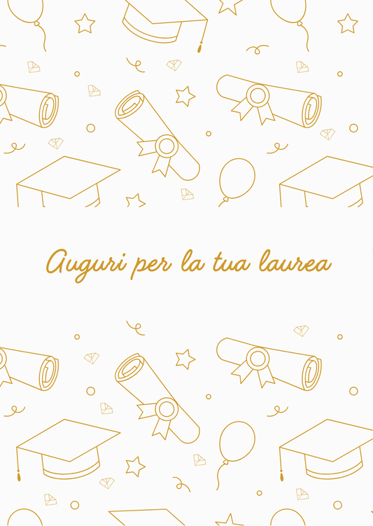 Cartolina âAuguri per la tua laureaâ