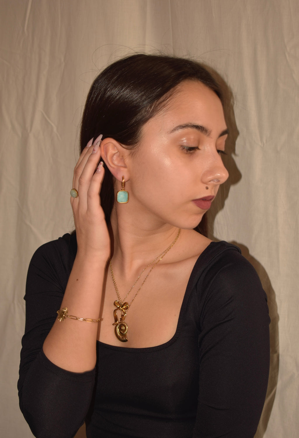 Euridice Amazonite Earrings