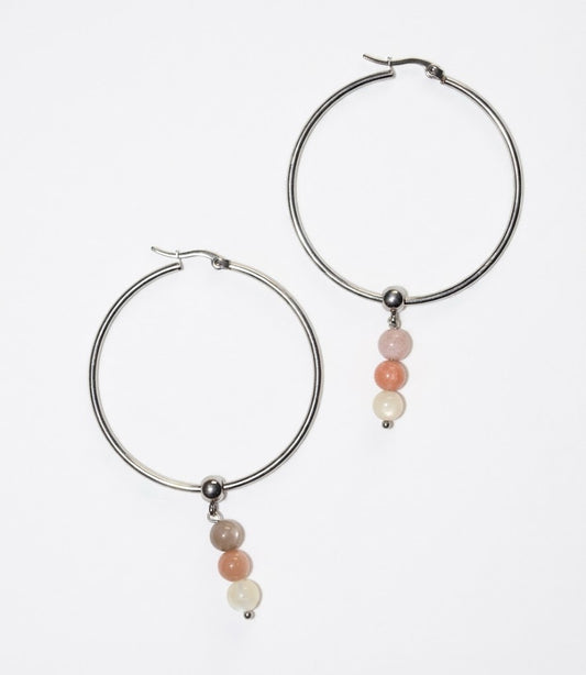 Orecchini Moon hoop