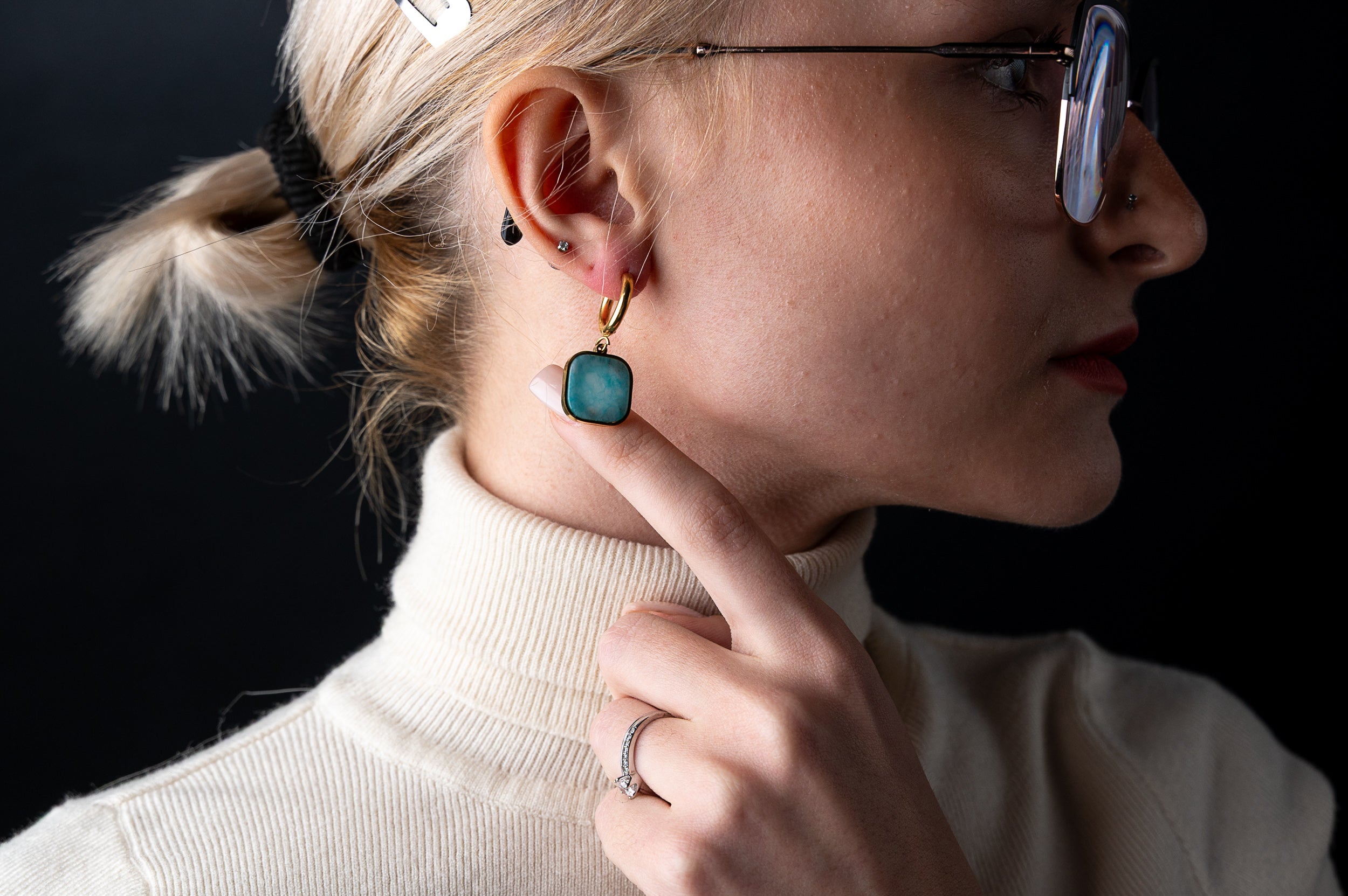 Euridice Amazonite Earrings