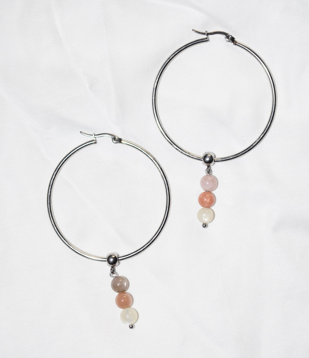 Orecchini Moon hoop