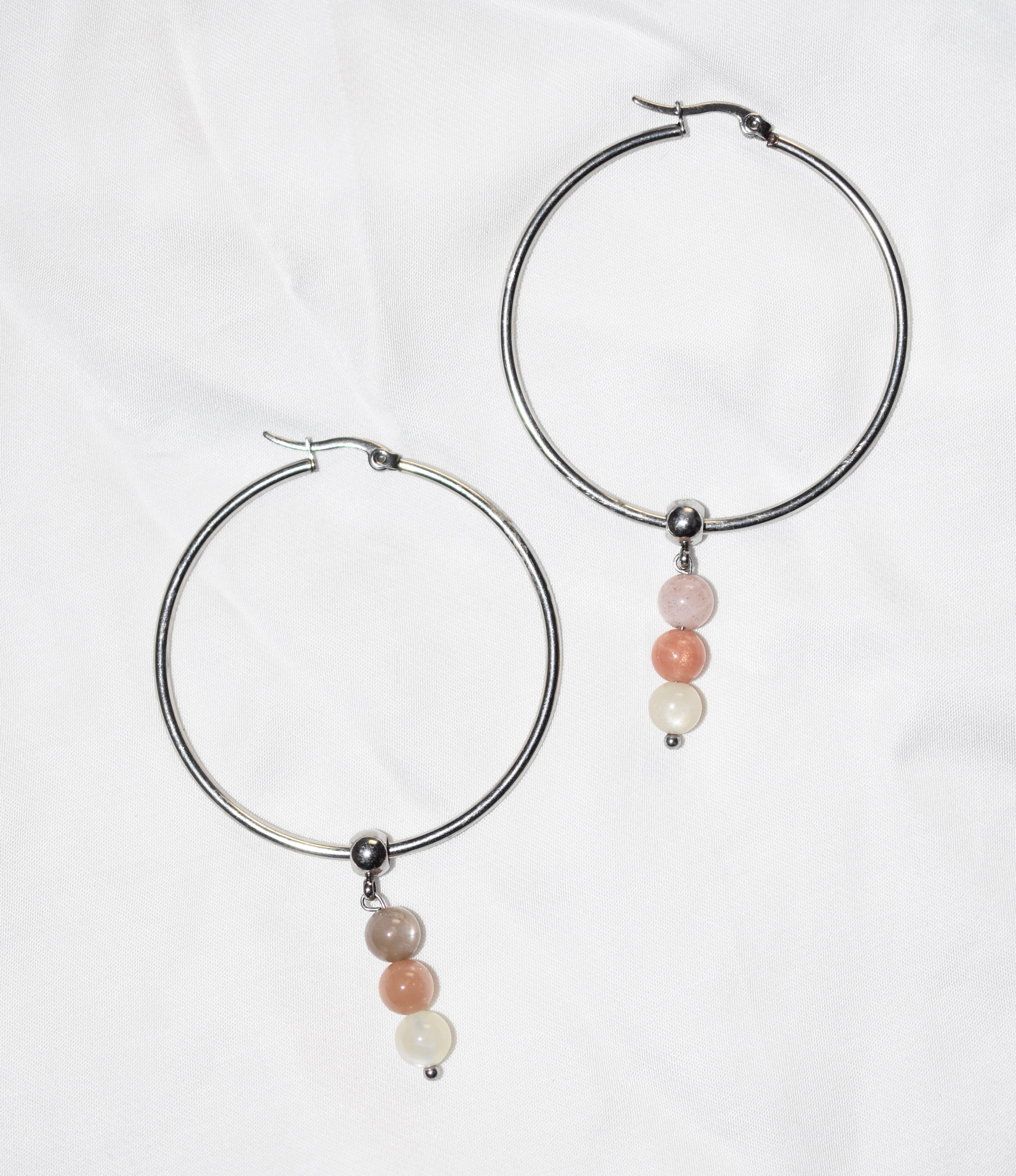 Orecchini Moon hoop