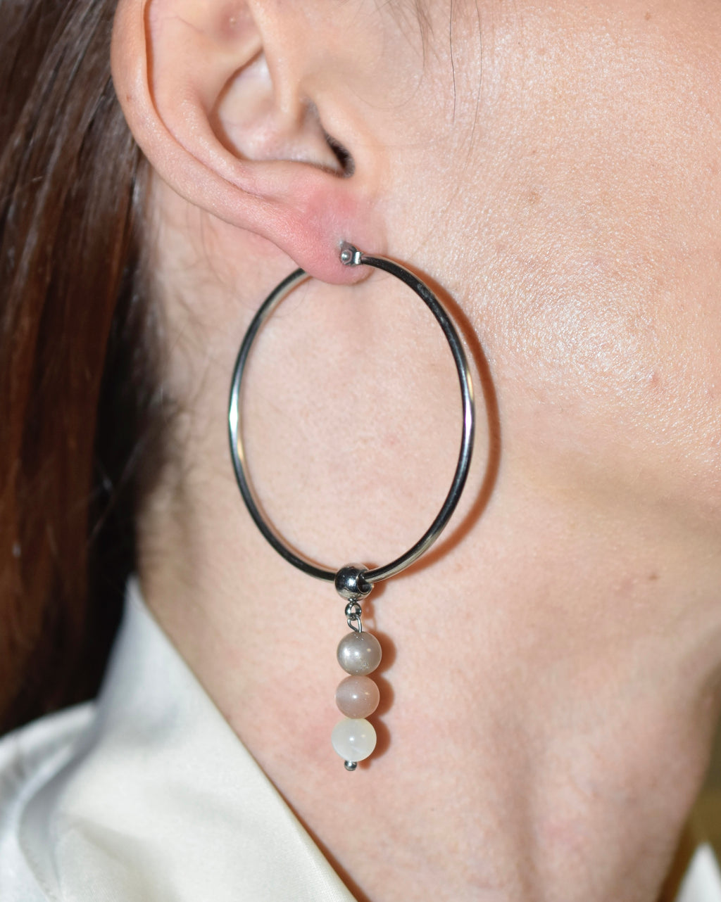 Orecchini Moon hoop