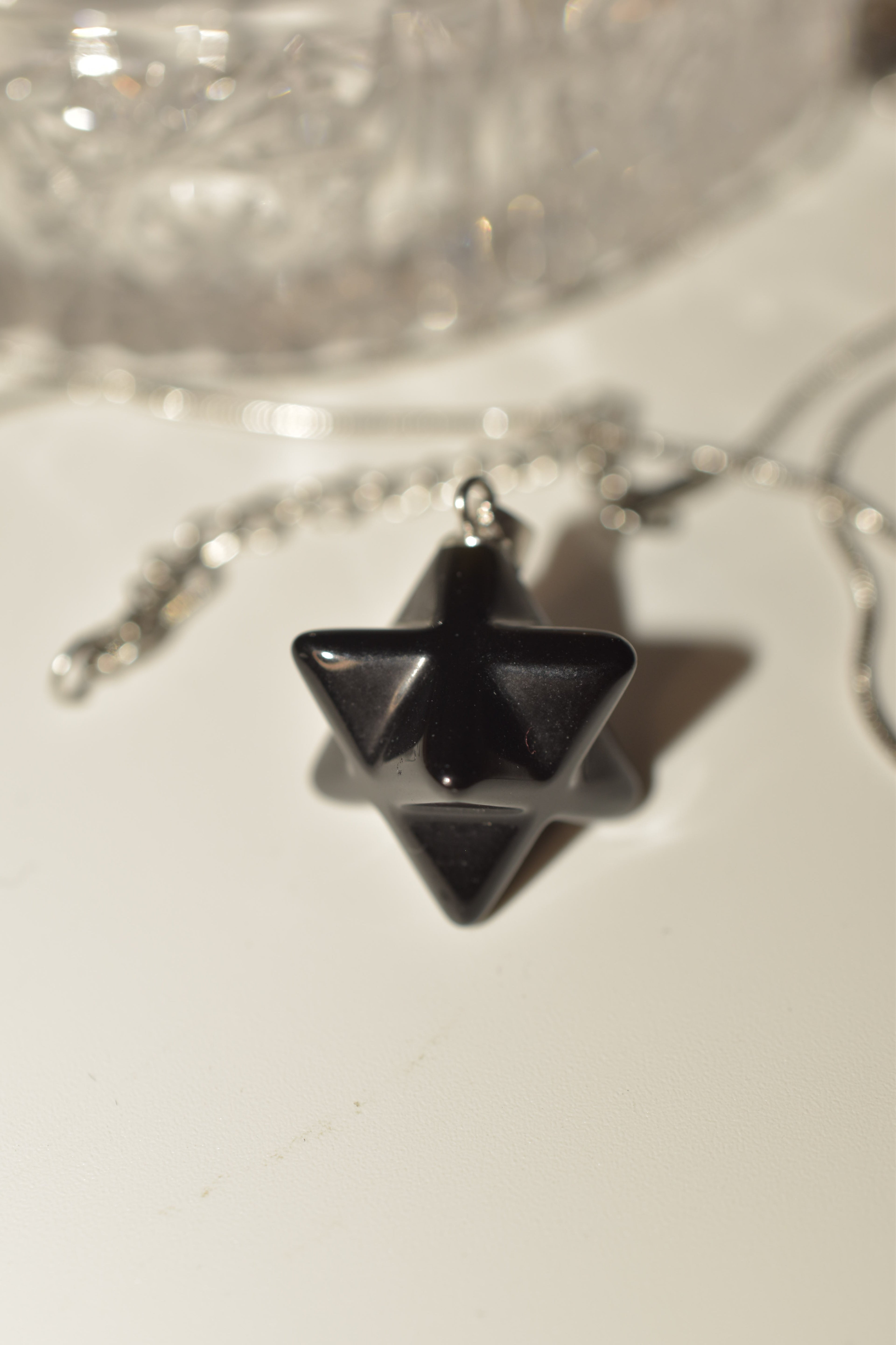 Ciondolo “Merkaba” in Onice nero