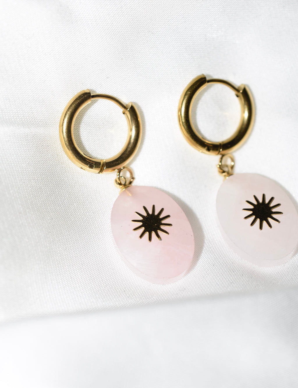 Bella Rose Quartz Earrings