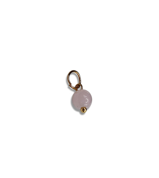 Charm in Quarzo rosa