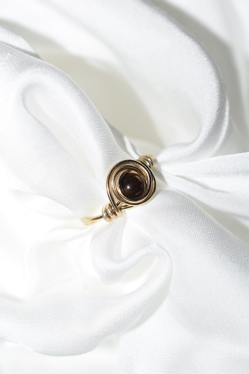 Anello Xander in Occhio di Tigre