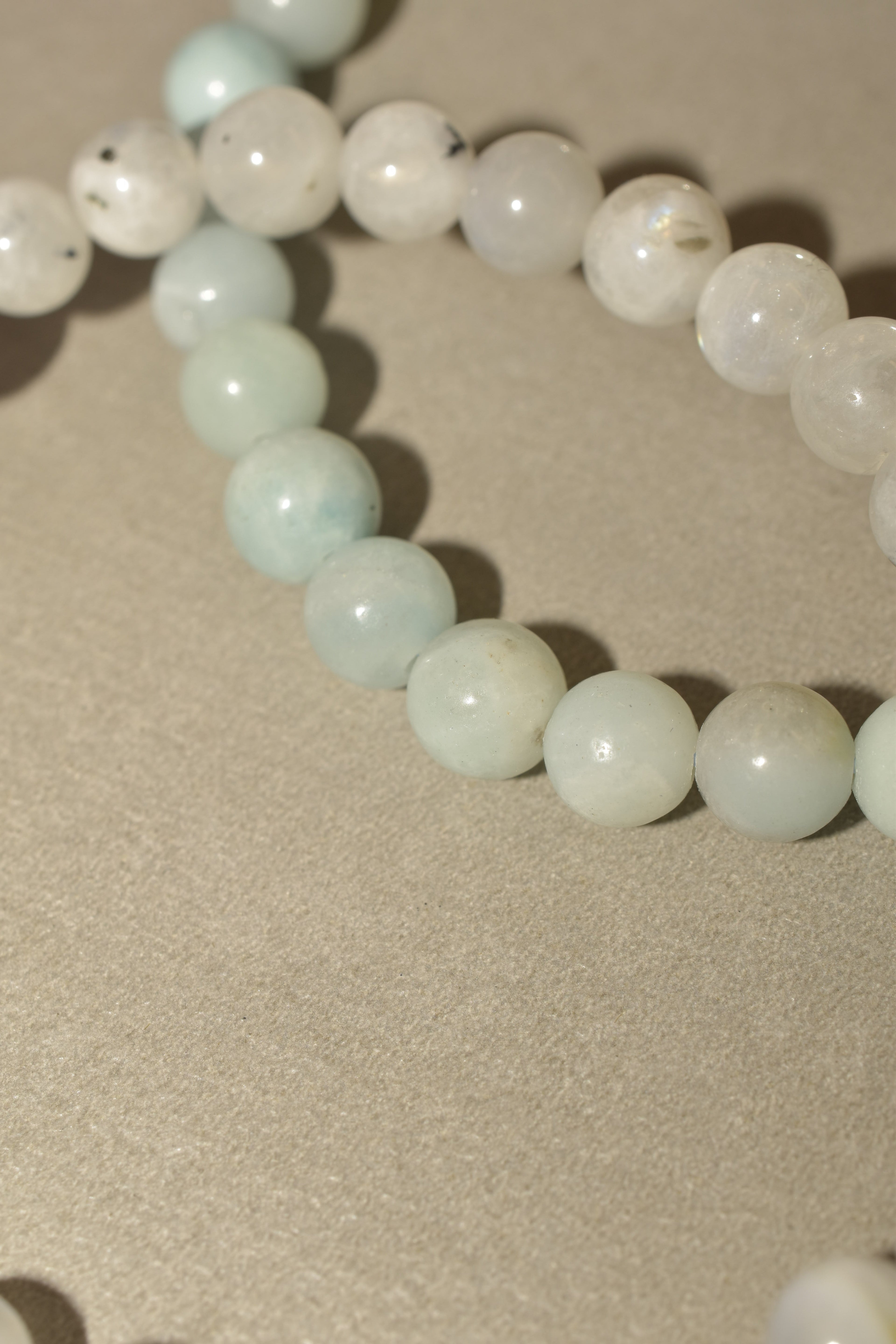 Bracciali combo Acquamarina e Pietra di Luna