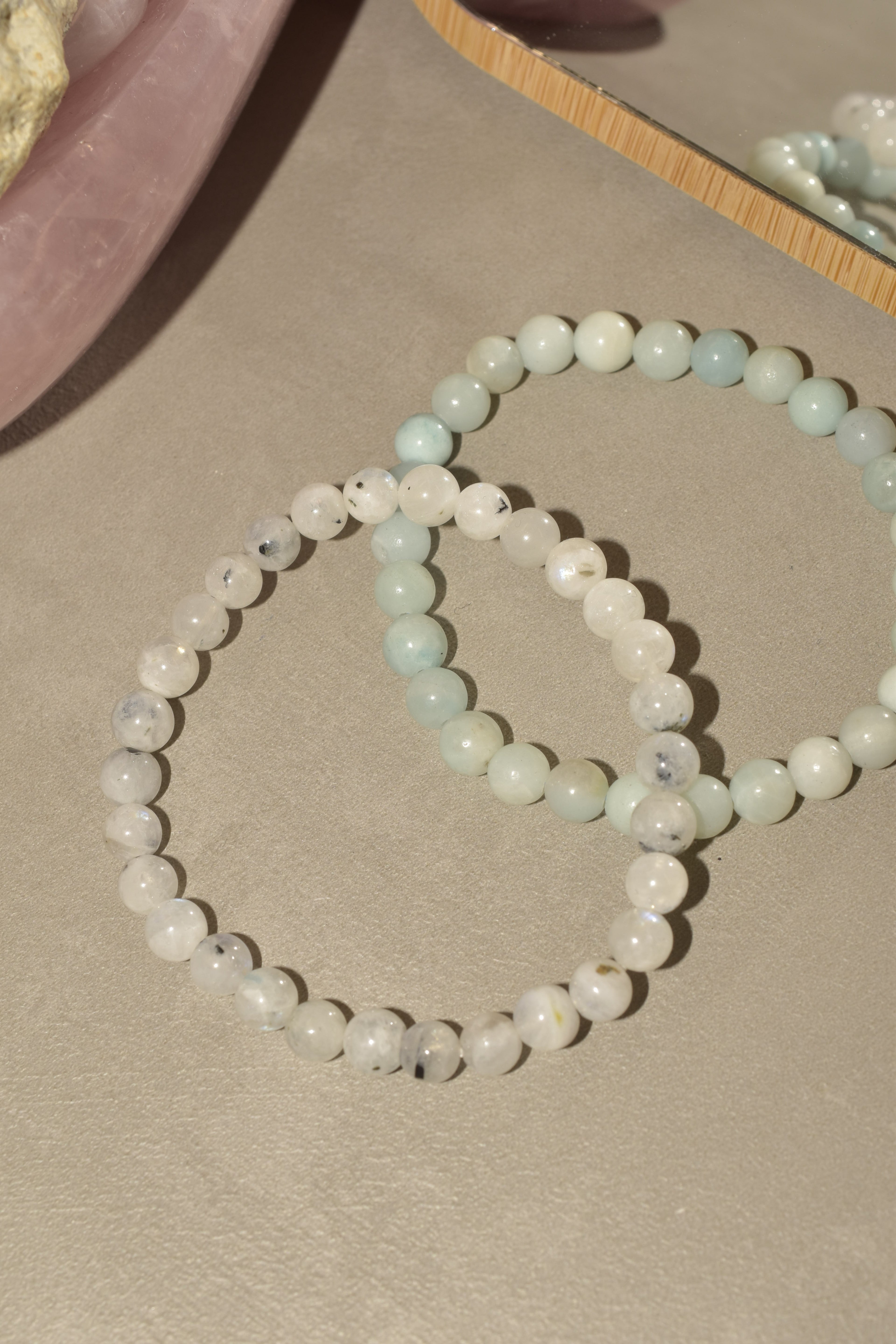 Bracciali combo Acquamarina e Pietra di Luna