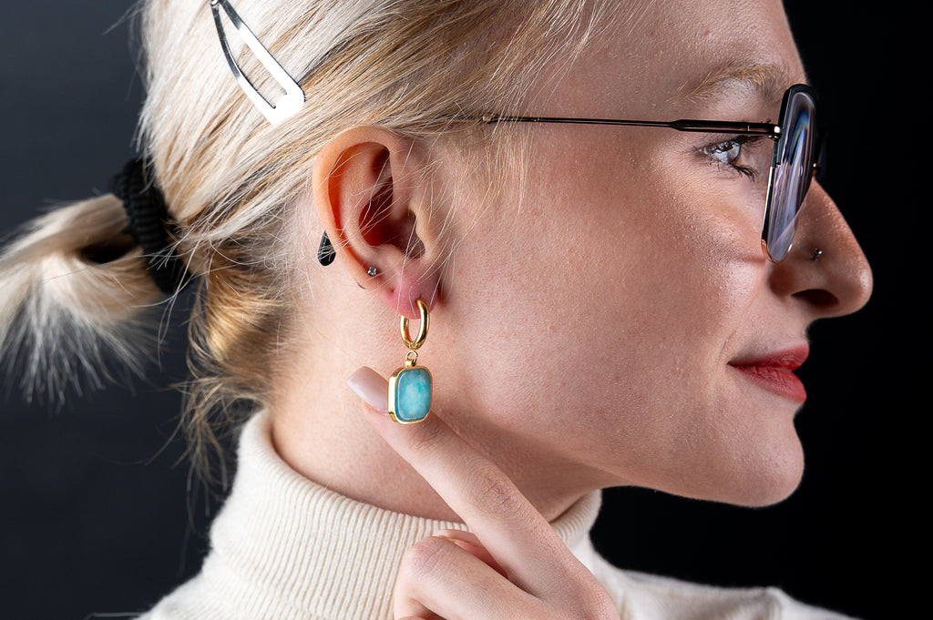 Euridice Amazonite Earrings
