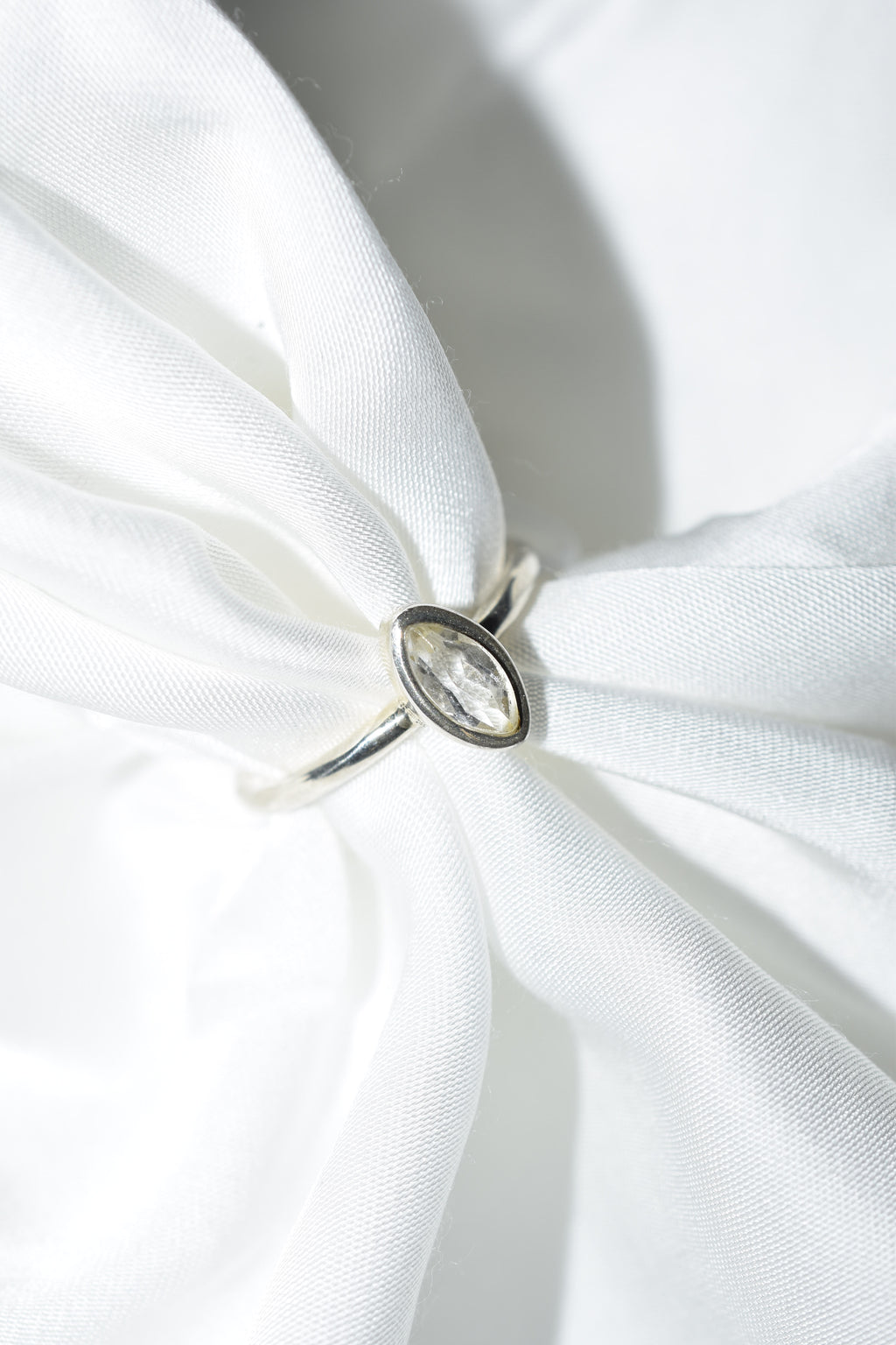 Anello in argento 925 con Quarzo Ialino