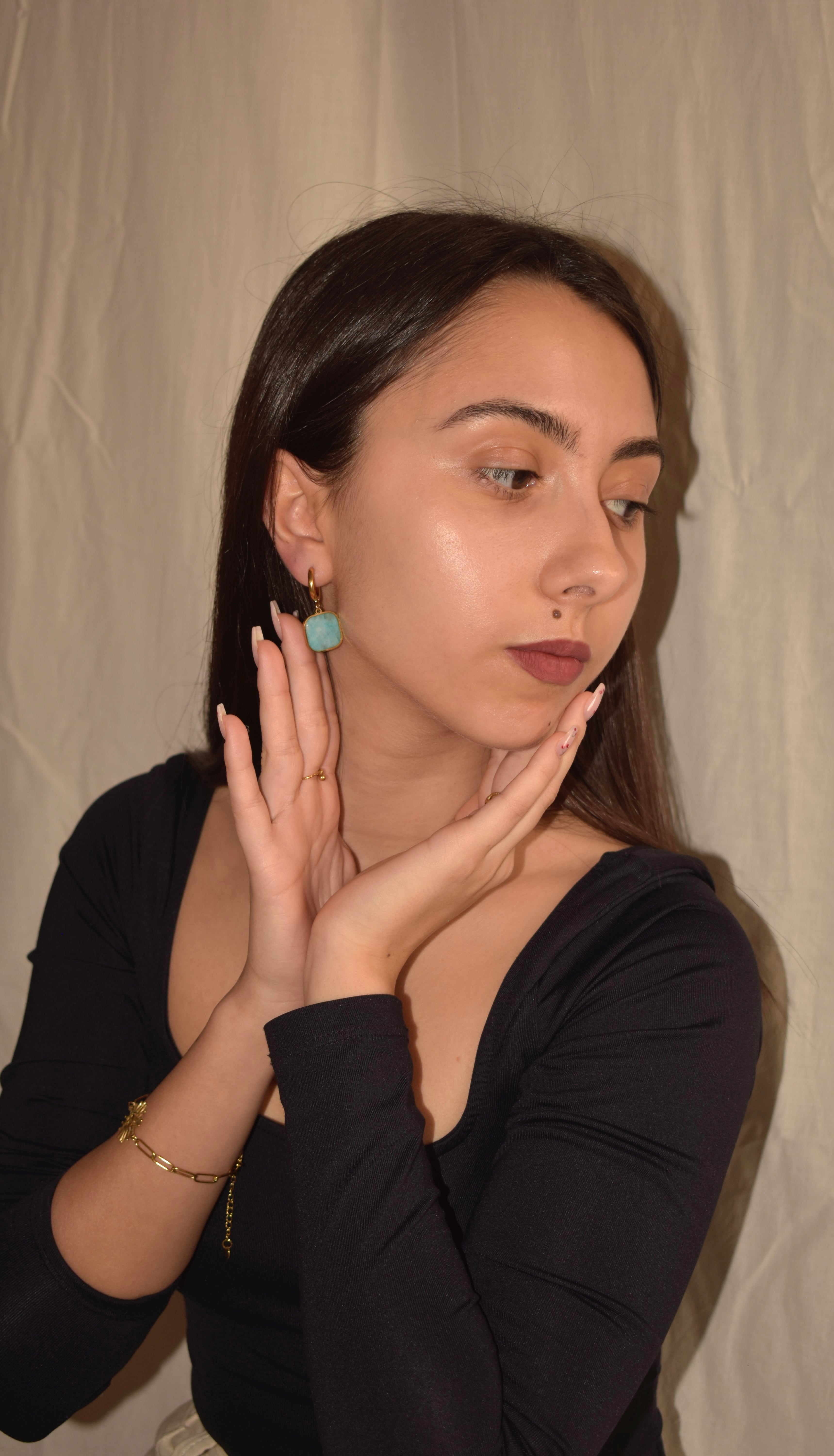 Euridice Amazonite Earrings