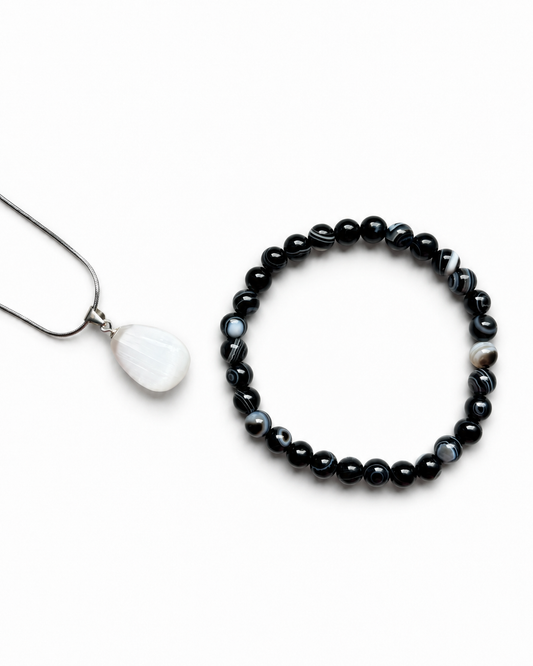 COMBO Selenite e Occhio di Shiva