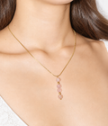 Collana Meringa in Quarzo Fragola
