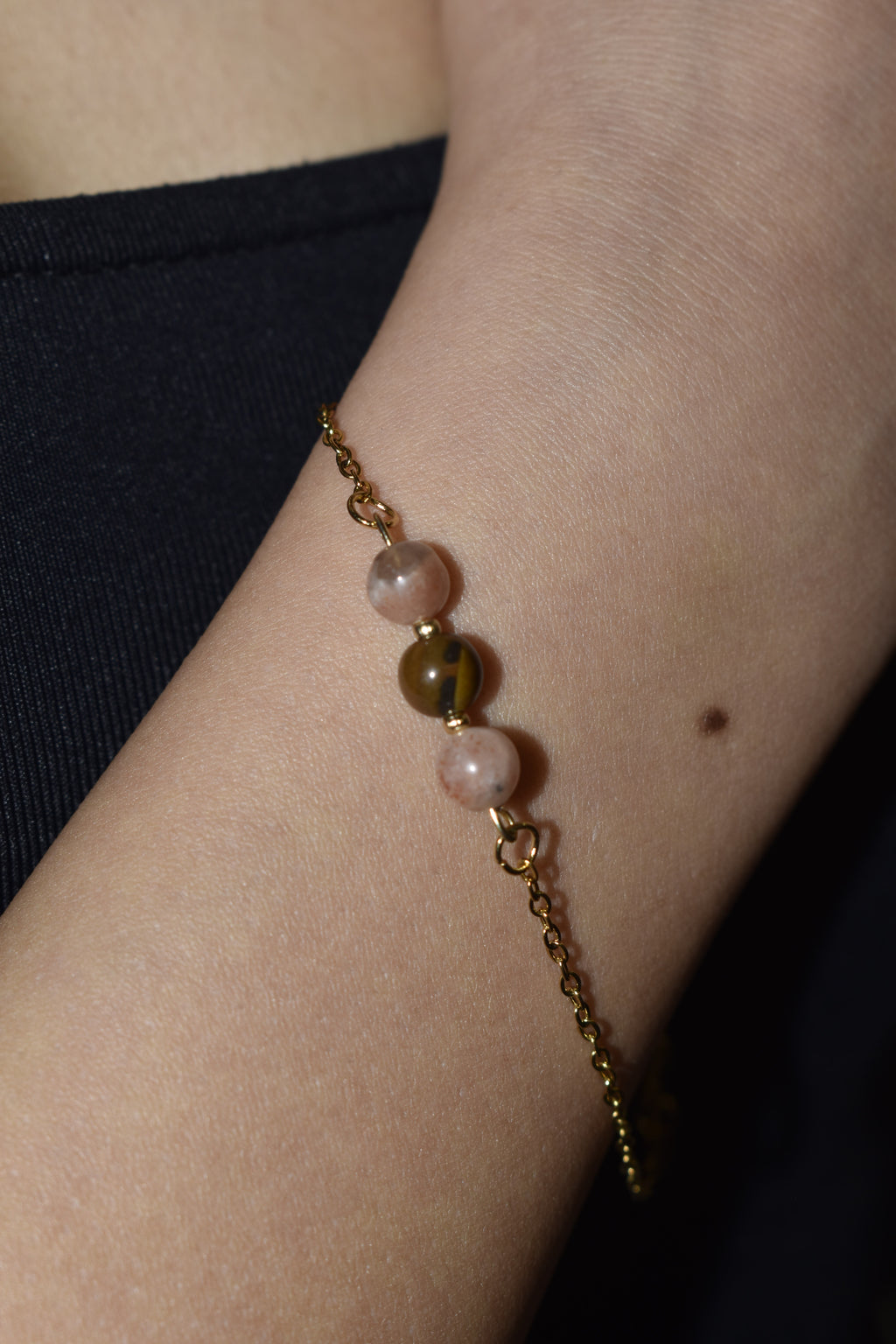 Bracciale Sunny in Pietra del sole e Occhio di Tigre