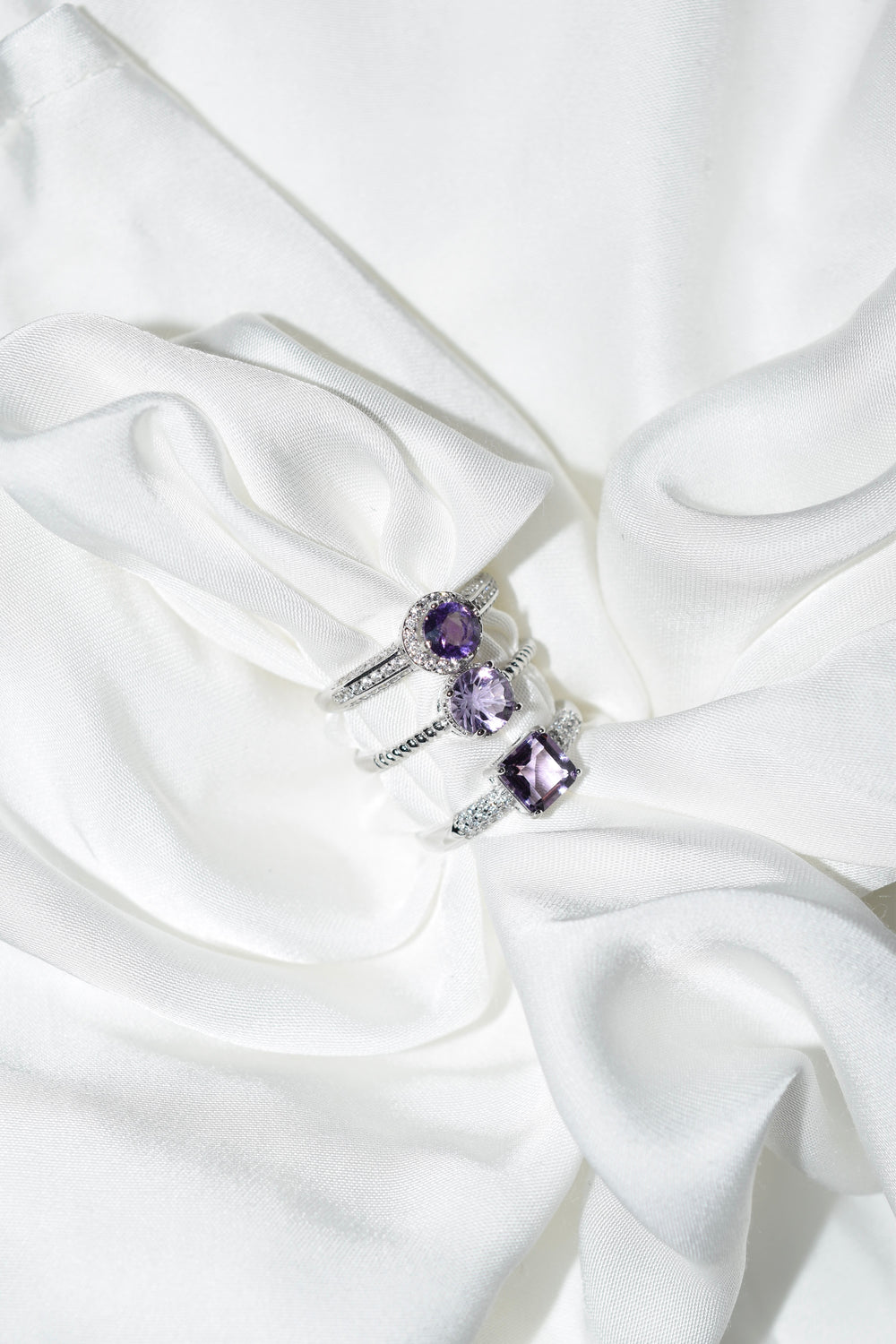 Amethyst Ring in 925 Silver