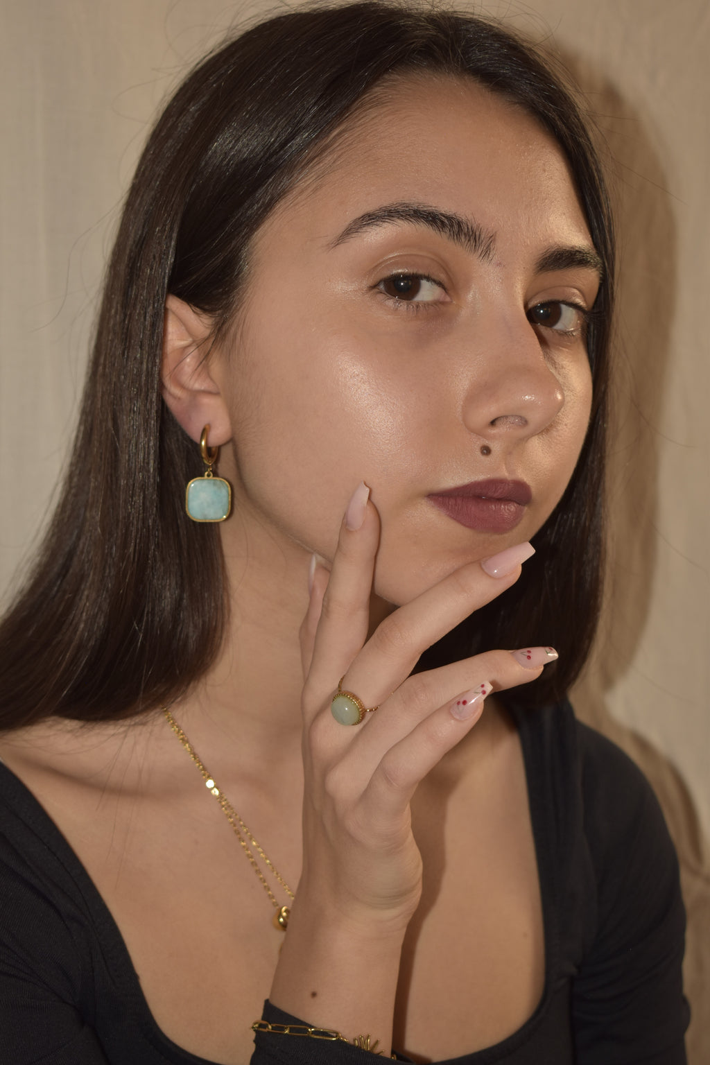 Euridice Amazonite Earrings