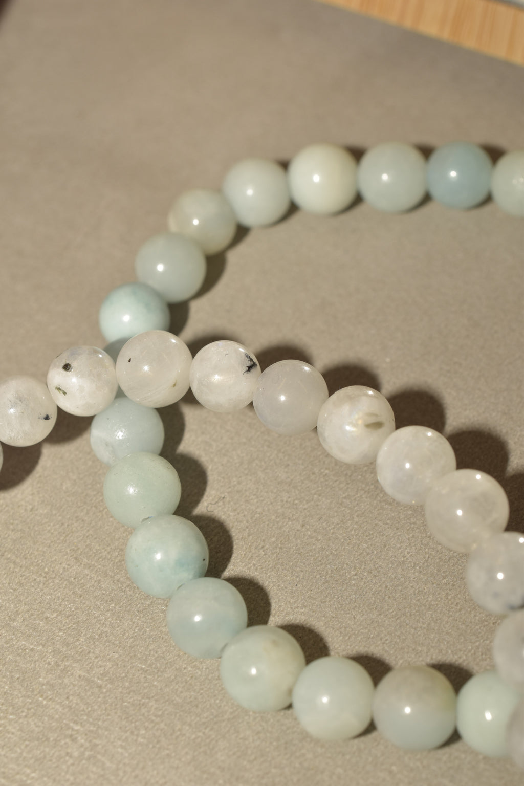 Bracciali combo Acquamarina e Pietra di Luna