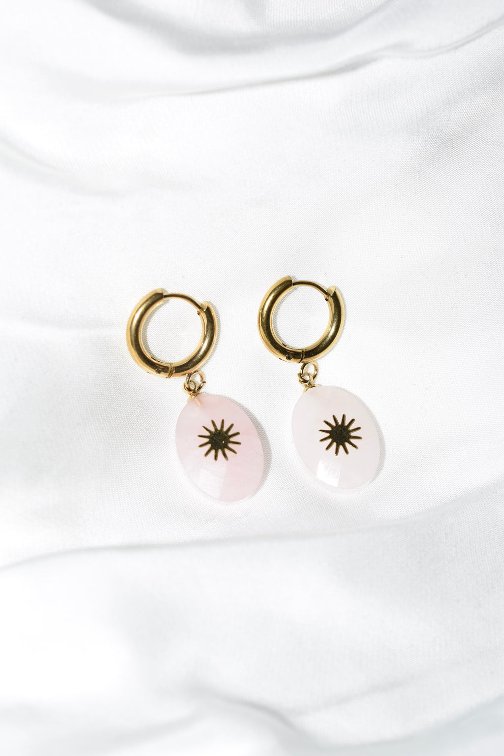 Bella Rose Quartz Earrings