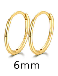 Crystal hoops in Ametista e Quarzo rosa