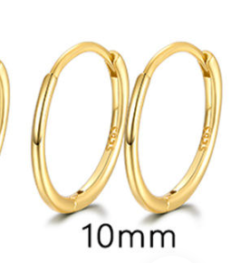 Crystal hoops in Ametista e Quarzo rosa